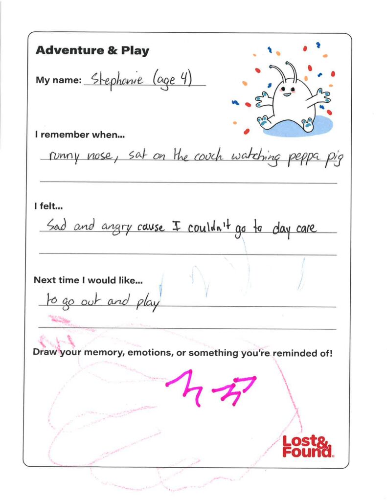 Stephanie, age 4, British Columbia